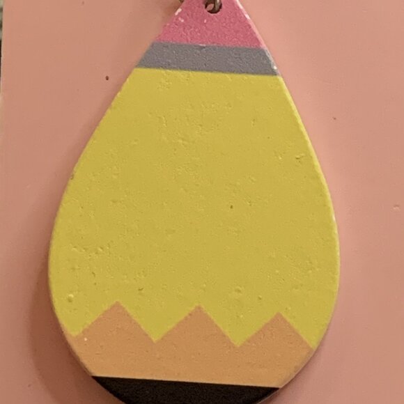 Pencil Earring, Teacher Appreciation Gift, Educator Earring, Teacher Earring - Picture 4 of 5